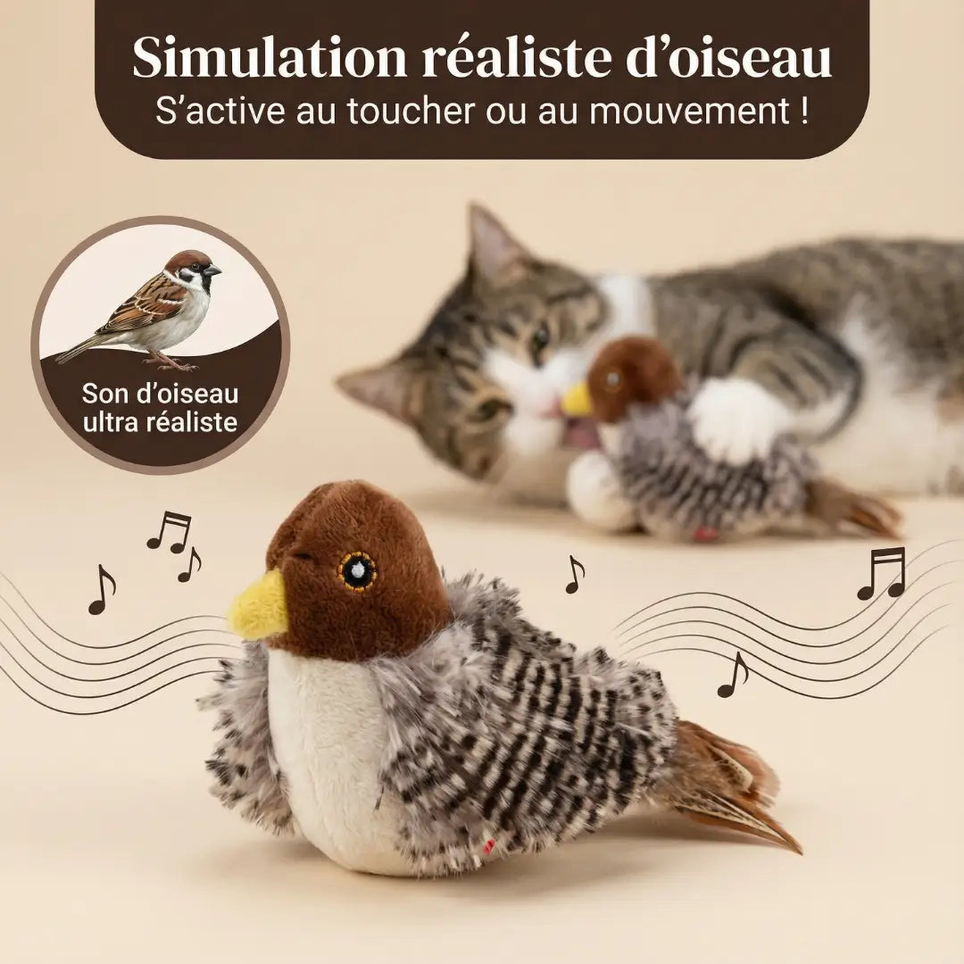 Zenopet® Realistic Interactive Bird for Cats